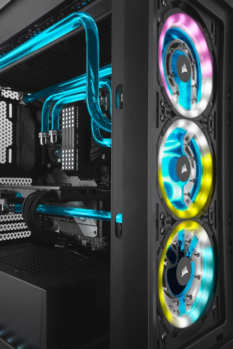 Corsair iCue 5000D RGB Hydro X, schwarz, Glasfenster