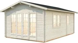 Palmako Irene 19m² Gartenhaus transparent tauchgrundiert