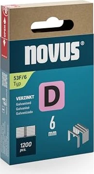 Novus Typ 53 F/6 Tacker-Klammern, 6x11.3mm, 1200 Stück