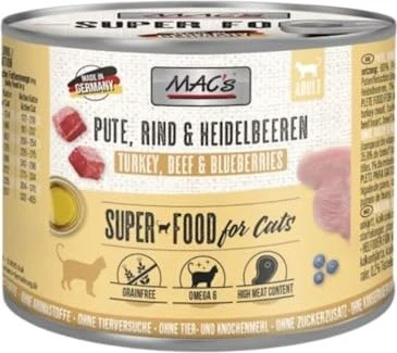 MAC's Cat Pute und Heidelbeeren, 1.20kg (6x 200g)