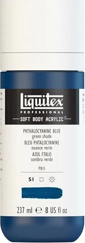 Liquitex Professional Soft Body Acrylic phthalocyanine blue green shade, 237ml