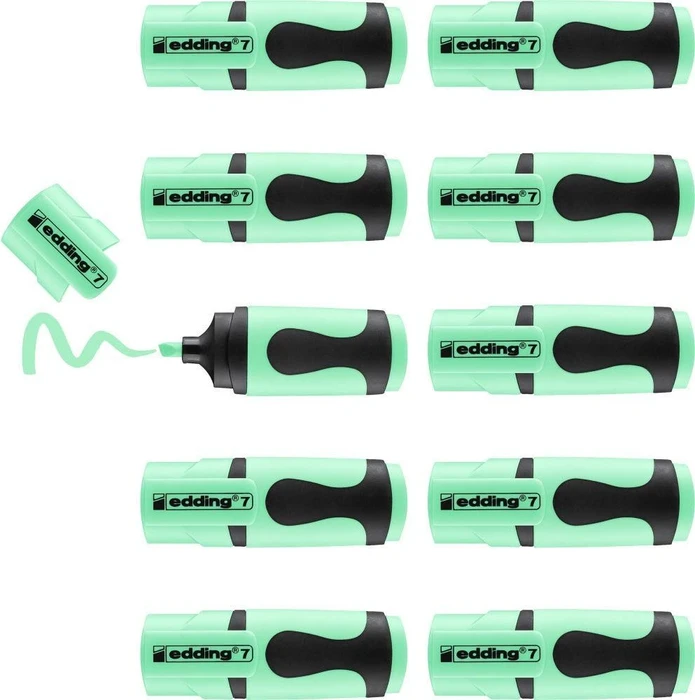 edding 7 Textmarker mini grün grün, 10er-Pack