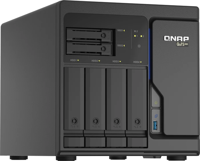 QNAP QuTS hero TS-h686-D1602-8G, 8GB RAM ECC, 4x RJ-45 2.5GBase-T, 3x USB-A 3.0