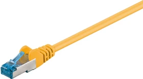 goobay Patchkabel, Cat6a, S/FTP, RJ-45/RJ-45, 1m, gelb