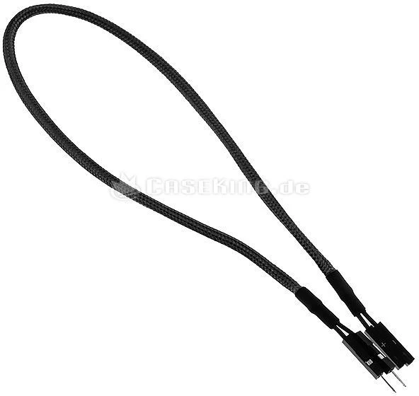 BitFenix Alchemy interne 2-Pin I/O-Verlängerung 30cm, sleeved schwarz