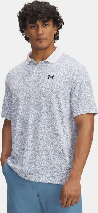 Under Armour Matchplay Printed Poloshirt kurzarm white/blue smoke/midnight navy (Herren)