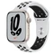 Apple Watch Nike Series 7 (GPS) 45mm Aluminium Polarstern mit Sportarmband Pure Platinum/schwarz Vorschaubild