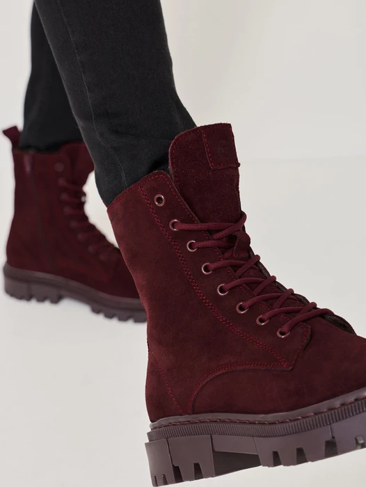 Tamaris Lederstiefelette rot (Damen)