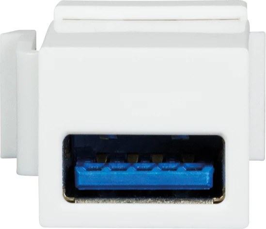 LogiLink Keystone Modul USB-A 3.0 Buchse via USB-A 3.0 Buchse, weiß
