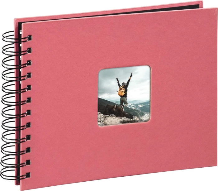 Hama Spiralalbum Fine Art 24x17 / 50 schwarze Seiten rosa