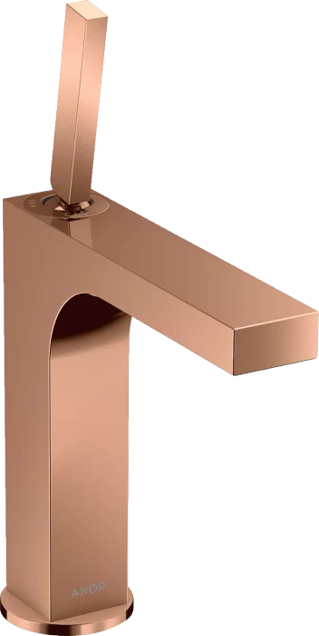 Hansgrohe Axor Citterio 160 Waschbeckenarmatur mit Ablauffernbedienung polished red gold