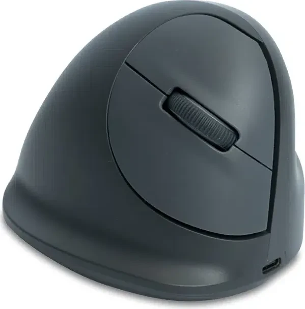 R-Go HE Basic Mouse Vertikale kabellose Maus mittel, grau, Bluetooth