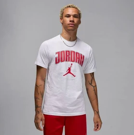 Nike Jordan T-Shirt kurzarm white/gym red (Herren)