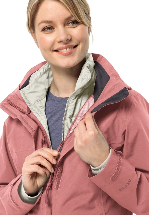 Jack Wolfskin Luntal 3in1 Funktionsjacke mineral red (Damen)