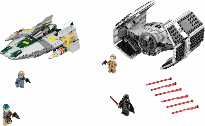 LEGO Star Wars Episode VII - Vader's TIE Advanced vs. A-Wing Starfighter
