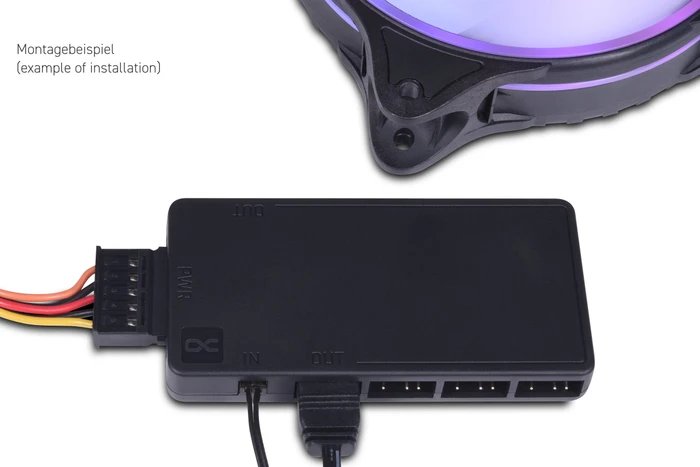 Alphacool Core 11x 3-Pin DRGB Splitter LED Controller, Lichtsteuerung