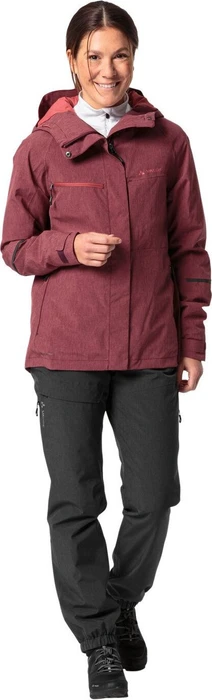 Vaude Yaras Warm Rain Fahrradjacke cassis uni (Damen)