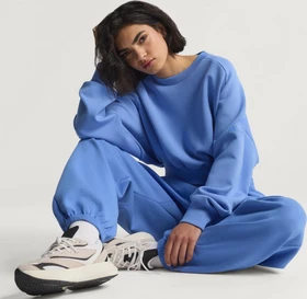 adidas Weiches Lux Loose Sweatshirt blue fusion (Damen)