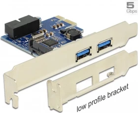 DeLOCK 2x USB-A 3.0, 1x USB 3.0 intern, PCIe x1