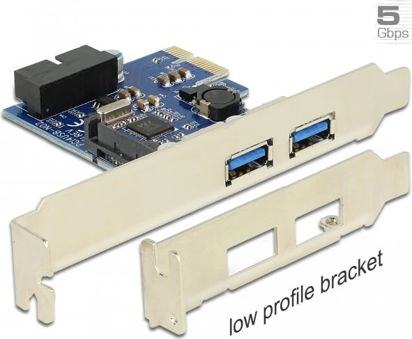 DeLOCK 2x USB-A 3.0, 1x USB 3.0 intern, PCIe x1
