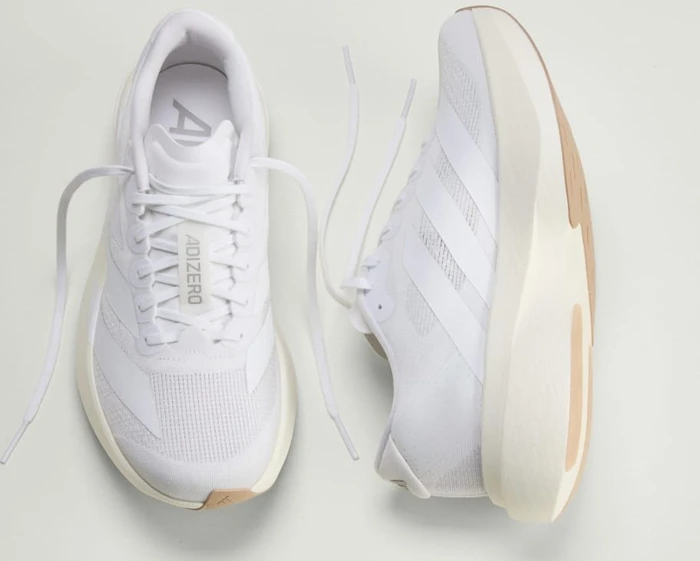 adidas Adizero Evo SL cloud white/warm sandstone (Damen)