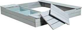roba Sandkasten Outdoor 2 Wannen grau