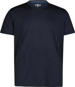 CMP Piquéstrick Funktionsshirt kurzarm schwarz/blau (Herren)