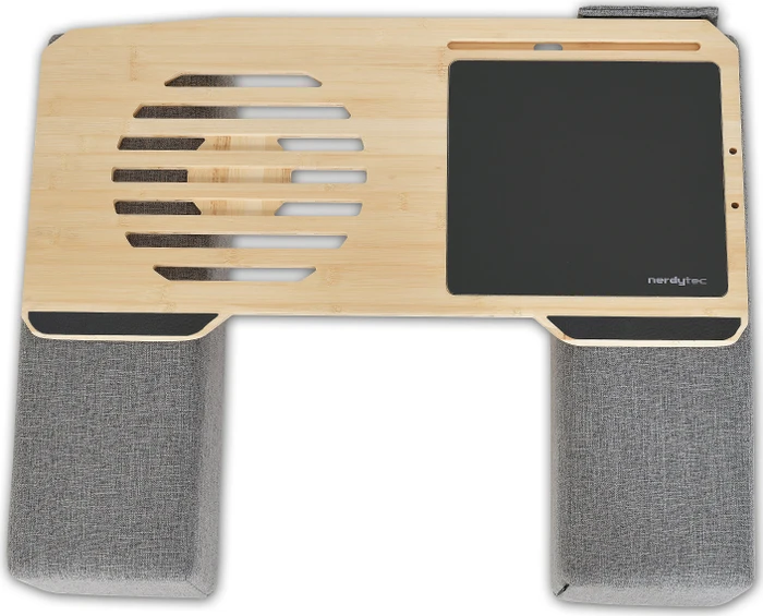 nerdytec Couchmaster Cyworx Premium Lapdesk, grau/braun