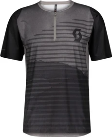 Scott Trail Vertic Zip Trikot kurzarm black/slate grey (Herren)