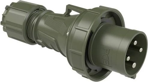 PCE CEE-Stecker 63A 4p 6h IP67 POWER TWIST bronzegrün