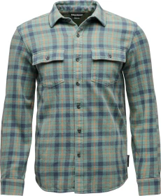 Black Diamond Project Twill Hemd langarm laurel green/charcoal (Herren)