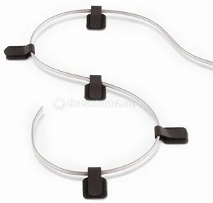 LABEL THE CABLE LTC Wall Klett-Kabelhalter, schwarz, 10er-Pack