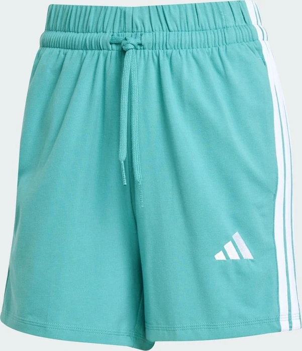 adidas Essentials 3-Streifen Cotton Trainingshose kurz powder teal/white (Damen)