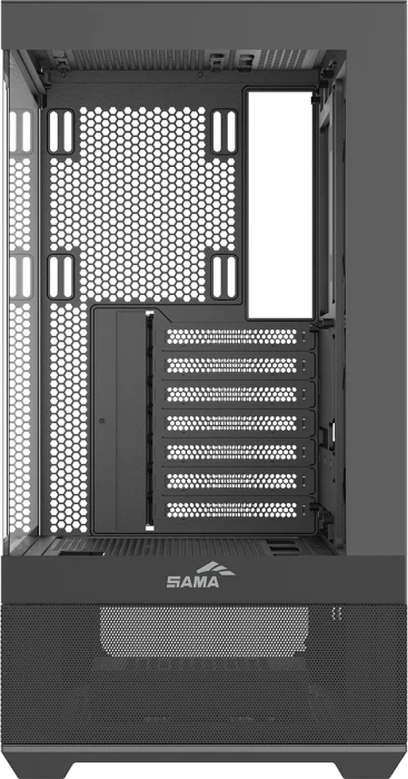 SAMA V40E, schwarz, Glasfenster