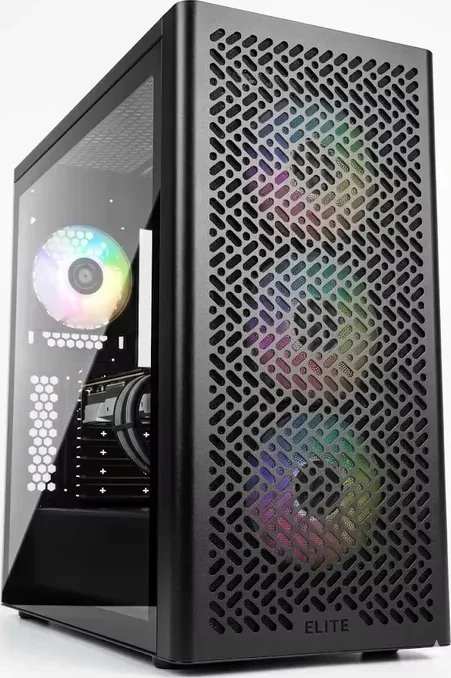 Cooler Master Elite 502 Black, Glasfenster