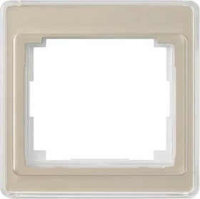Jung Serie SL Acrylglas Rahmen 1-fach, gold-bronze