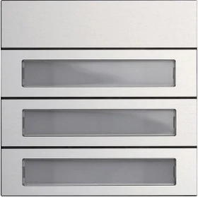 Gira System 106 Ruftastenmodul 3 Teilnehmer, aluminium