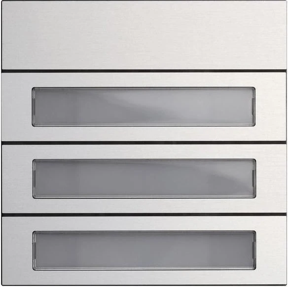 Gira System 106 Ruftastenmodul 3 Teilnehmer, aluminium
