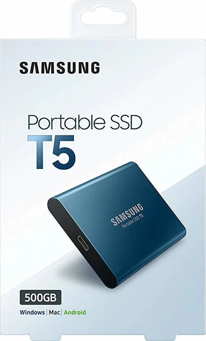 Samsung Portable SSD T5, blau, 500GB, USB-C 3.1
