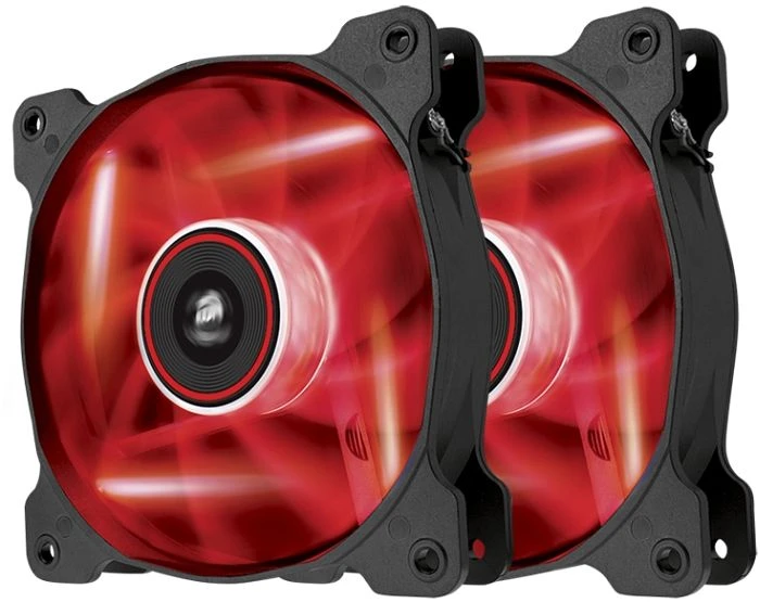 Corsair Air Series SP120 LED Red High Static Pressure, 120mm, 2er-Pack