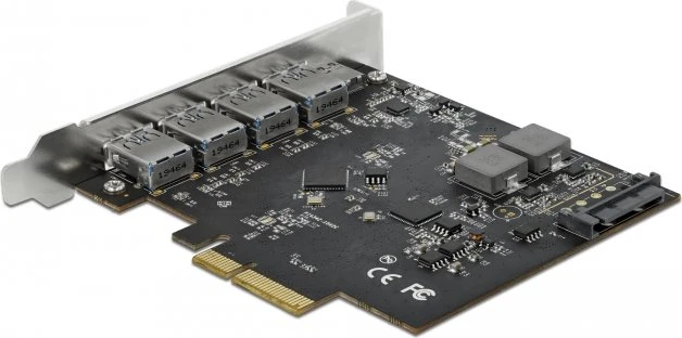 DeLOCK 1x USB-C 3.1, 4x USB-A 3.1, PCIe 3.0 x4