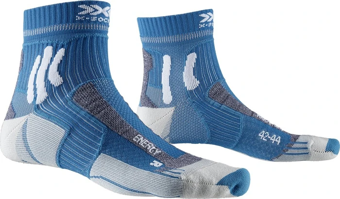 X-Bionic Marathon Energy Laufsocken teal blue/arctic white