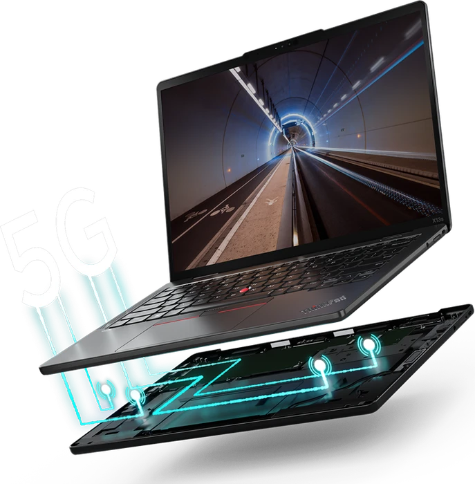 Lenovo ThinkPad X13s G1, Thunder Black, Snapdragon 8cx Gen 3, 16GB RAM, 1TB SSD, 5G, DE