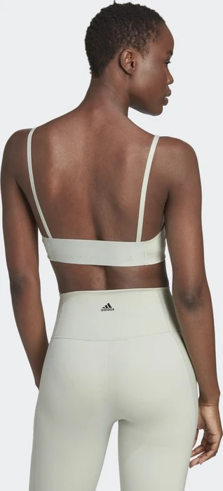 adidas Yoga Studio Light-Support Sport-BH linen green/carbon (Damen)