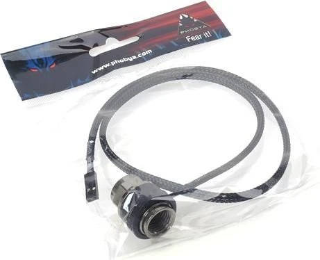 Phobya Temperatursensor In-Line, schwarz vernickelt