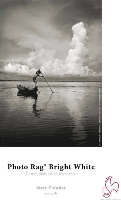 Hahnemühle Digital Matt FineArt Photo Rag Bright White Fotopapier matt, 36", 310g/m², 12m