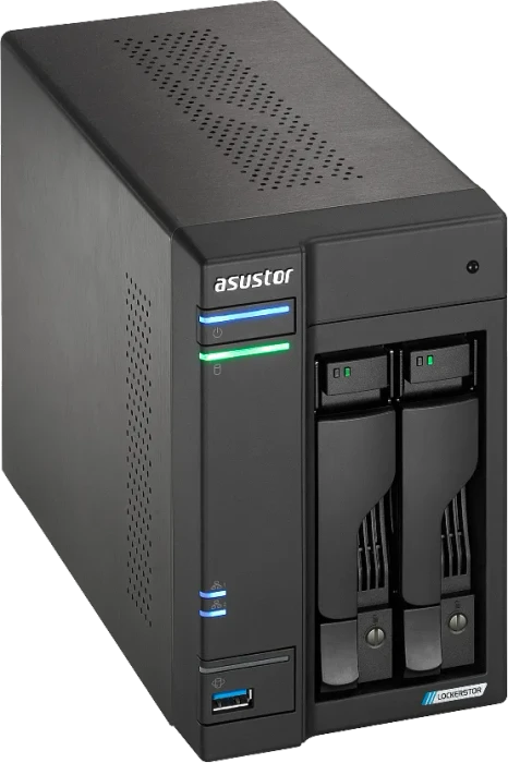 Asustor Lockerstor 2 Gen2+ AS6702T v2, 4GB RAM, 2x RJ-45 5GBase-T, 2x USB-A 3.1