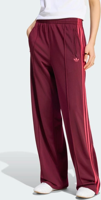 adidas Firebird Trainingshose lang maroon/power pink (Damen)