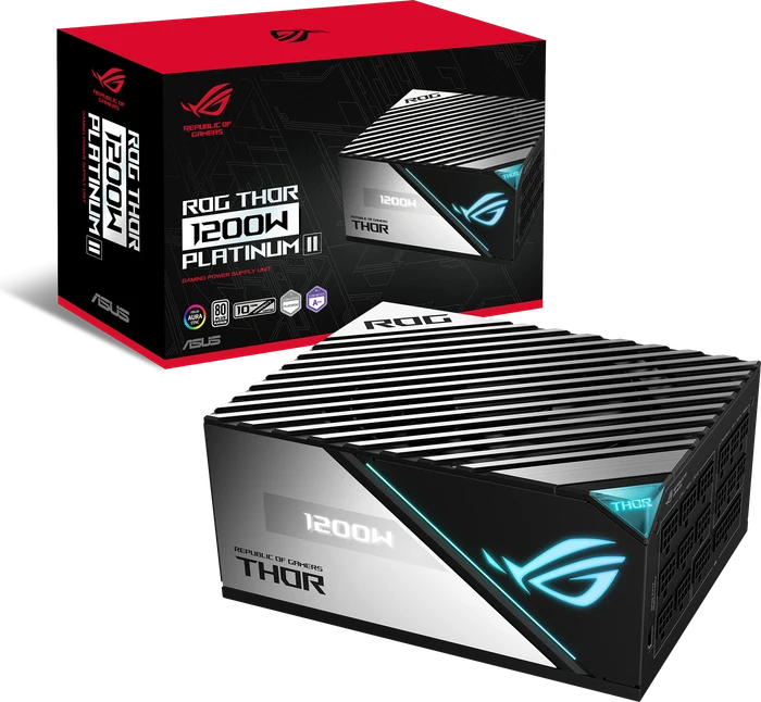 ASUS ROG Thor Platinum II, ROG-THOR-1200P2-GAMING, 1200W, ATX 2.4, mit 16-Pin PCIe 5.0 Kabel