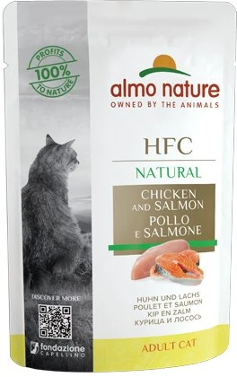 almo nature HFC Natural Cats 55, Huhn und Lachs, 1.32kg (24x 55g)